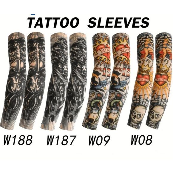 Tattoo Arm Sleeves - 2 Piece - Picture 1 of 8